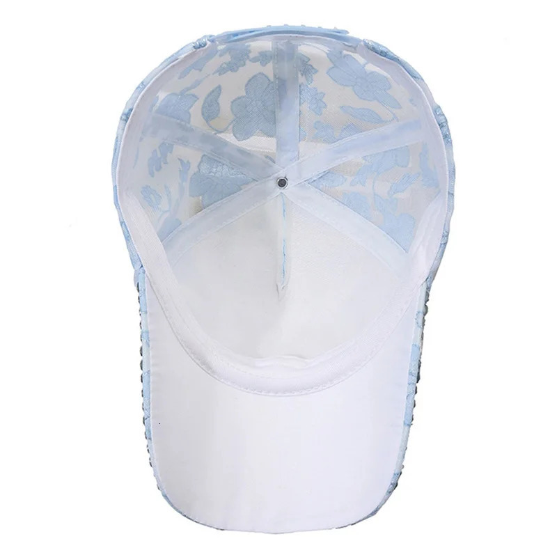 Rhinestone Embellished Fashion Baseball Cap - Stylish Street Style Trucker Cap for Sun Protection - Adjustable Breathable 250603