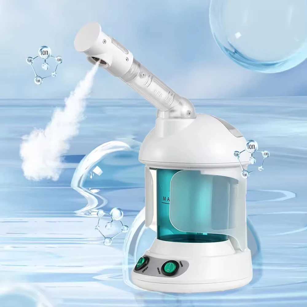 Salon Home Use Hot Ionic Facial Steamer Vaporizer Skin Care Moisturizer Pore Face Ozone Steaming Warm Mist Sprayer HumidifierXJ250607