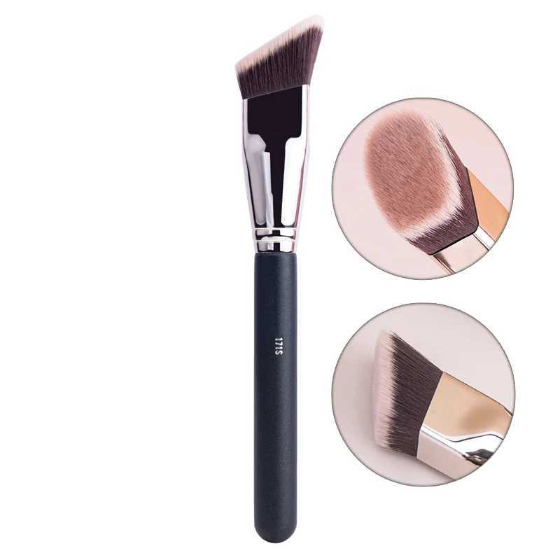 Professional Liquid Foundation Makeup Brushes Concealer Cover Face Base Liquid Cream Cosmetics Contour Brush Soft Beauty Tools W250605