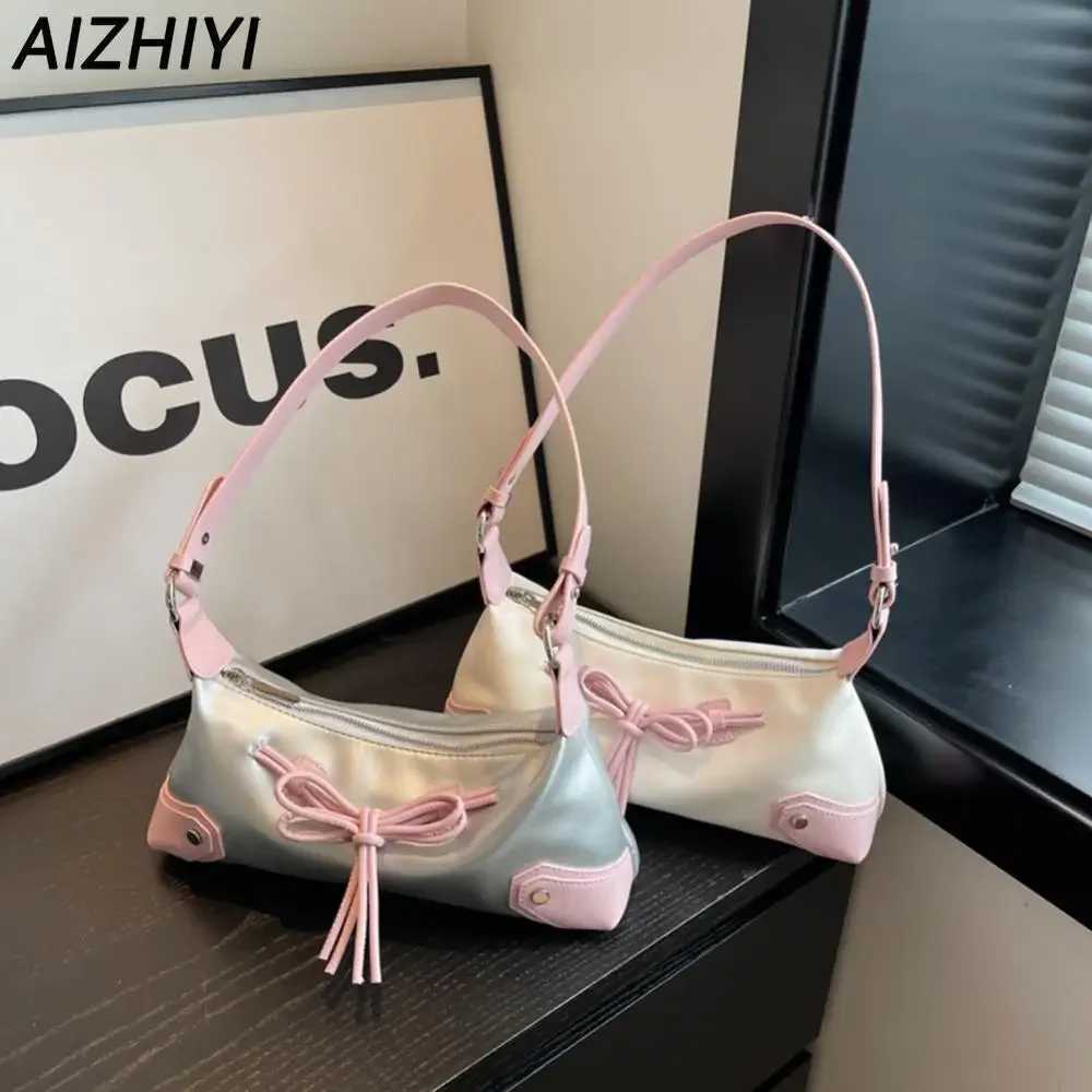 Bow Tie Handbag for Women Top Handle Bag Brand Purse Chic Y2K Trendy Shoulder Bag Girls Luxury Tote Female Shopping Cluh Bag XJ250605