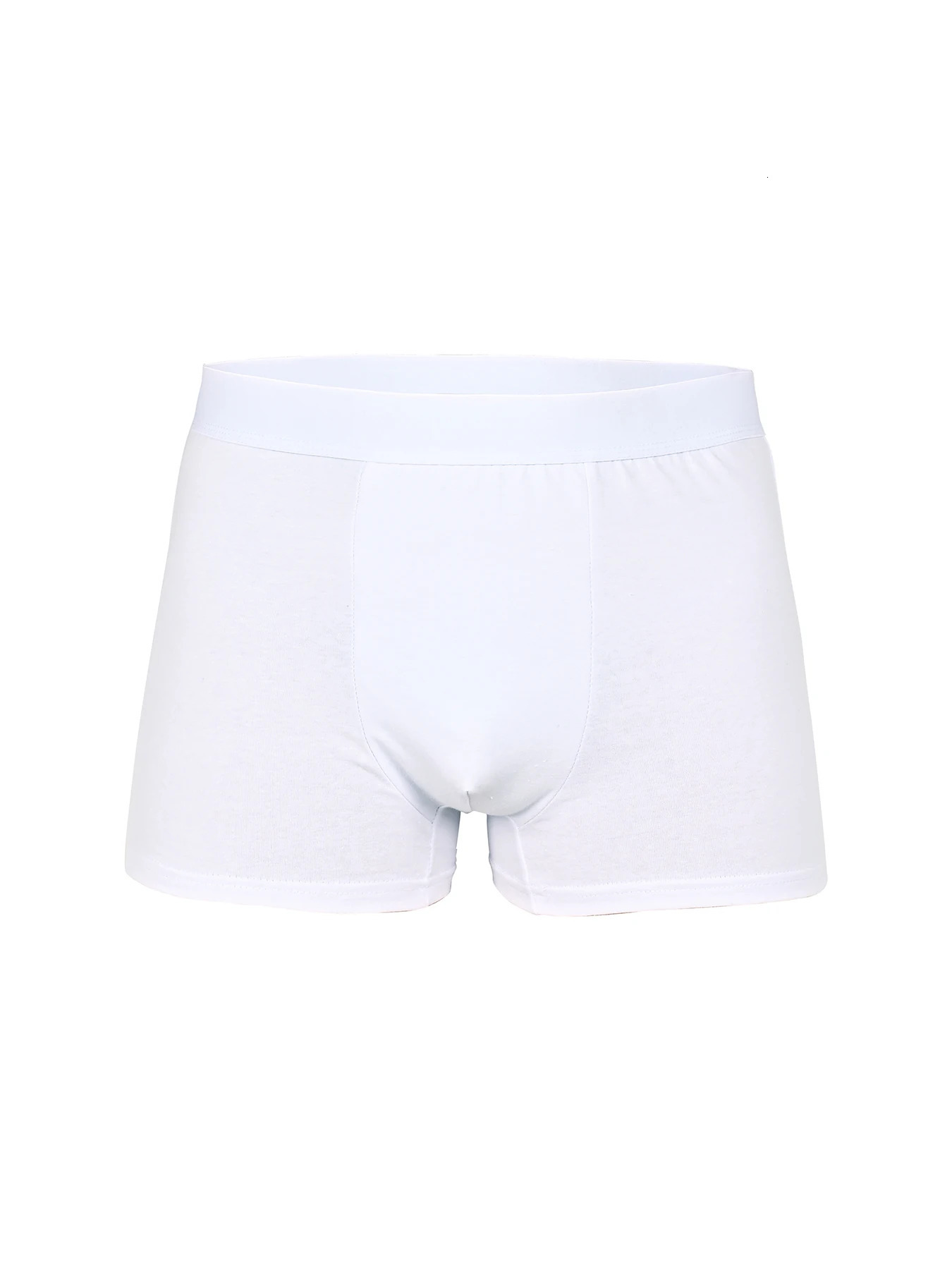 5pcs Pack White Men Panties Polyester Underwear Male Boxer And Underpants For Homme Set Shorts Box Slip Kit 250605