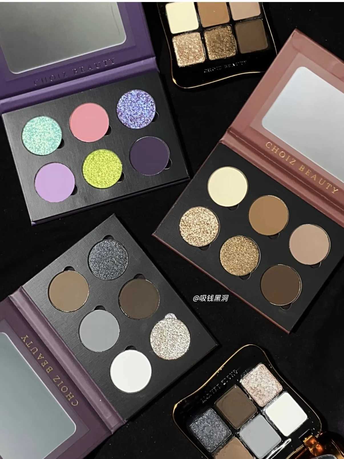 CHOIZ BEAUTY 6 Color Eyeshadow Green Chameleon Butterfly Matte Platte Shimmer Shining Eye Shadow Black Halloween Gothic W250605