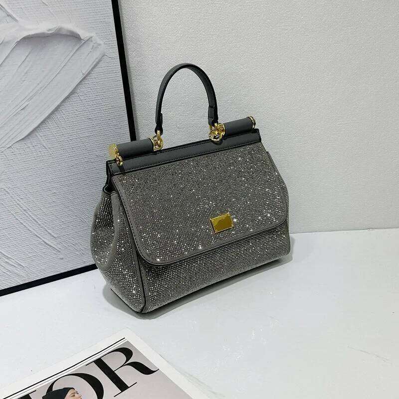 Women's New Rhinestone Handbag Classic Fashionable Versatile Ladies High Quality Shoulder Female Crossbody Bag 2025/06/05