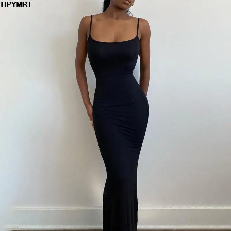 Satin Slip Sleeveless Backless Slim Sexy Maxi Dress Spring Women Party Y2K Concise Bodycon Elegant Dresses Female Clothing 250526