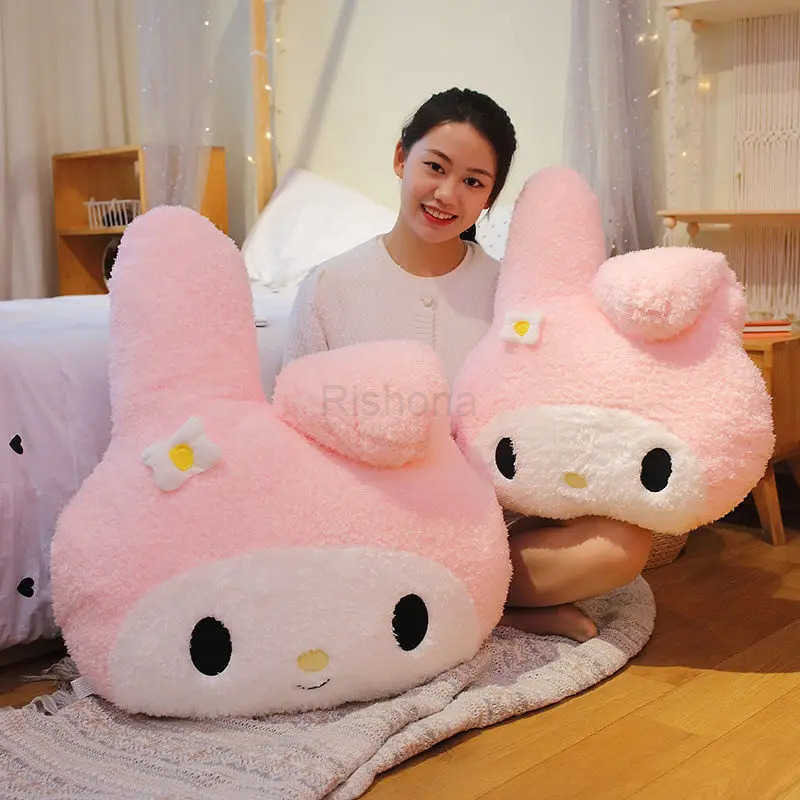 Sanrio My Melody Kuromi Plush Dolls Animal Cartoon Stuffed Toys Cute Soft Plush Pillow Cushion Girls Birthday Xmas Gifts X250605