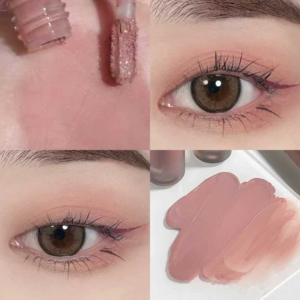 Single-Color Eyeshadow Liquid - Matte Velvety Enhances Complexion Low Saturation Blendable Soft Matte Finish Easy to Apply W250605
