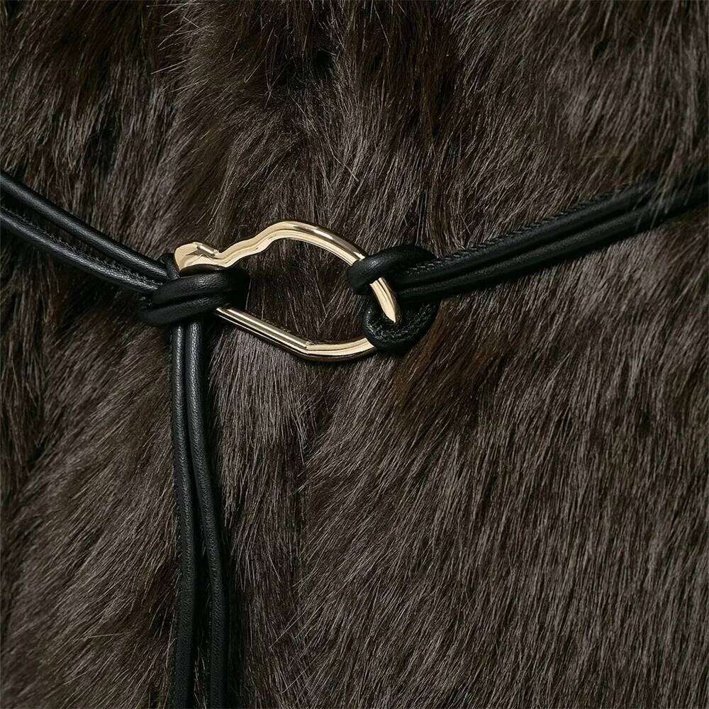 UNIZERA women's with collar waistband long sleeved solid color autumn new warm and windproof coat jacket