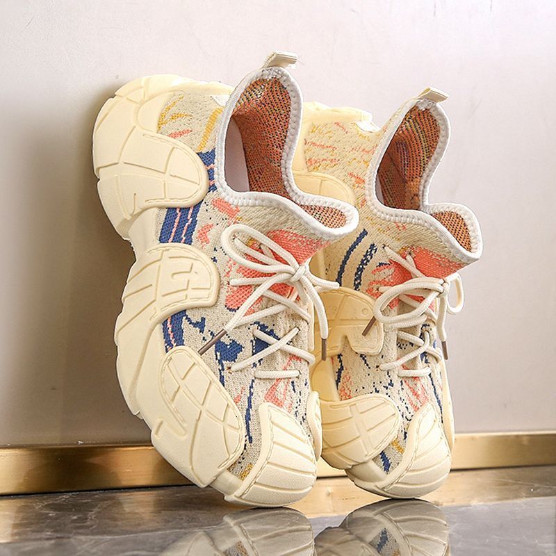 Thick-Soled Dad Shoes for Women, Designer casual shoes All-Season 2025, Thick-Soled, Foot-Slimming, Ins Style, Breathable, Non-Slip, Casual Sneakers