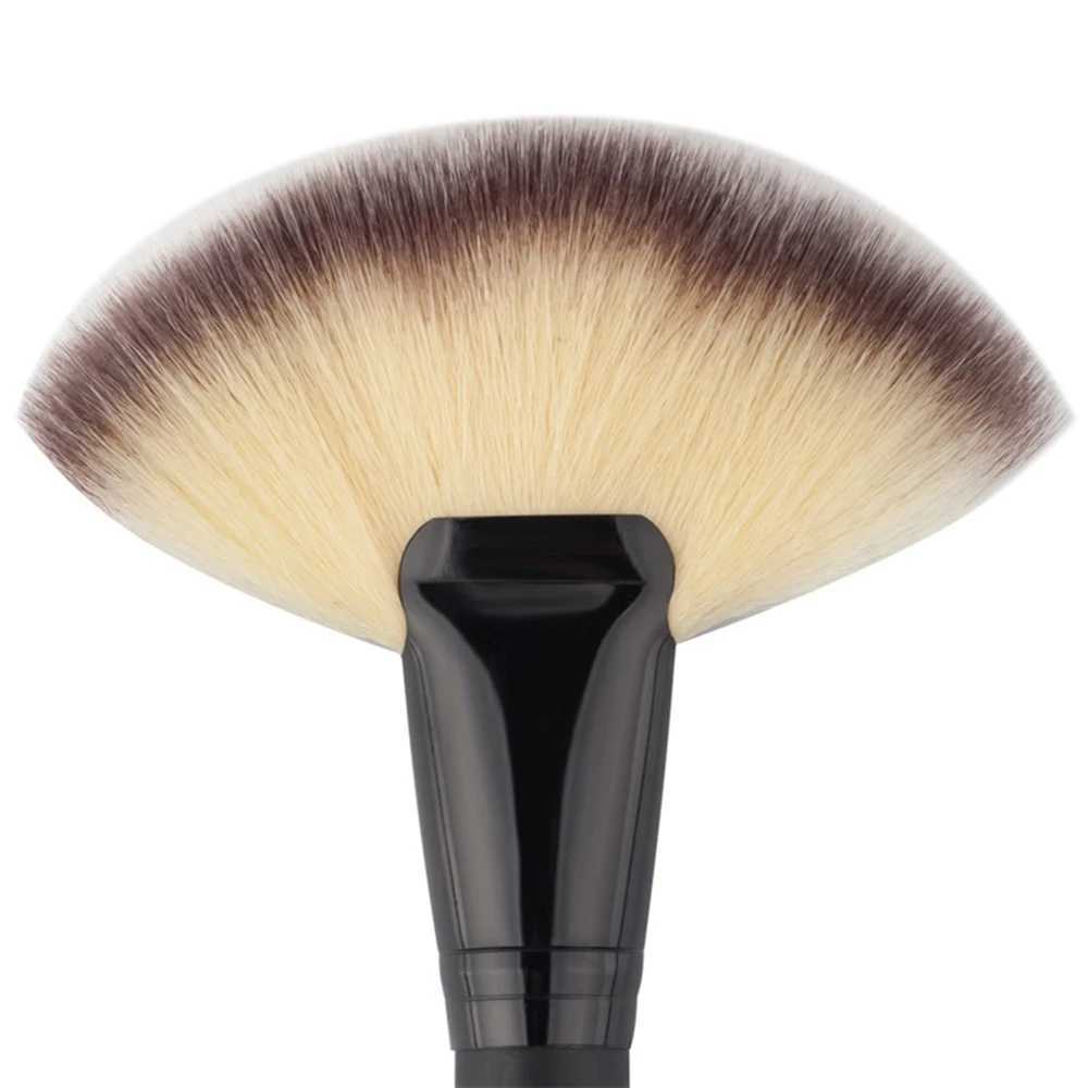 1PCS Soft Makeup Large Fan Brush Foundation B Ber Powder Highlighter Brush Powder brushes Cosmetic Brushes Makeup W250605