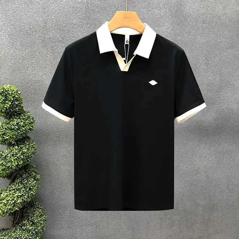 Trend Comfortable Classic All-match Comfortable Premium Simplicity Handsome Solid Color Mens Polo Short Sleeved Summer 2025 XJ250605