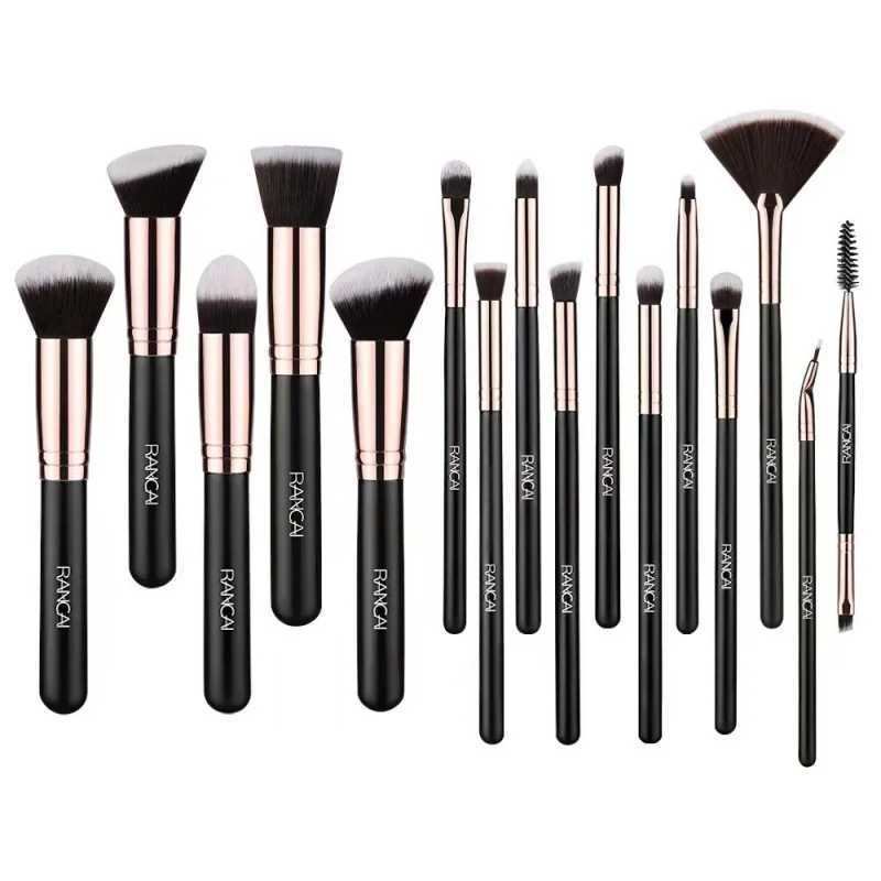 New11/12/16Black Gold Makeup Brush Set Soft Hair Powder Brush Powder Foundation Brush Highlighter BrushW250605