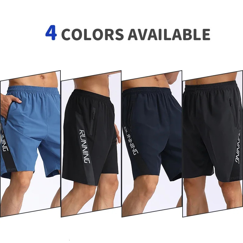 Men Running Shorts Quick Dry Fitness Bodybuilding Gym Sport Outdoor Training Short pants With Pockets MP1855 250604
