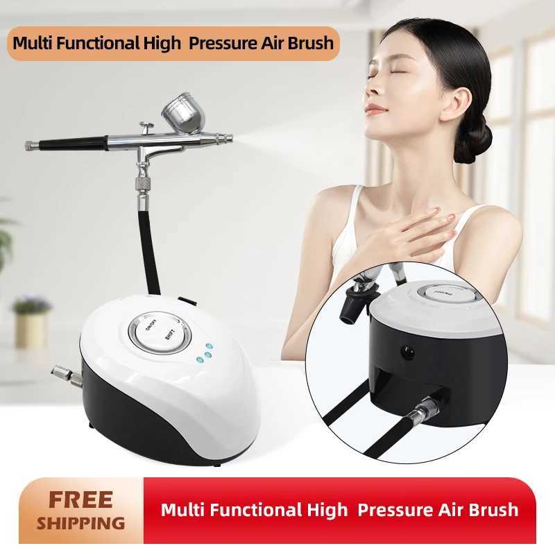 High Pressure Water Oxygen Portable Spray Gun Skin Rejuvenation Moisturizing Facial Steam Nail Beauty Equipment Health skin care XJ250607