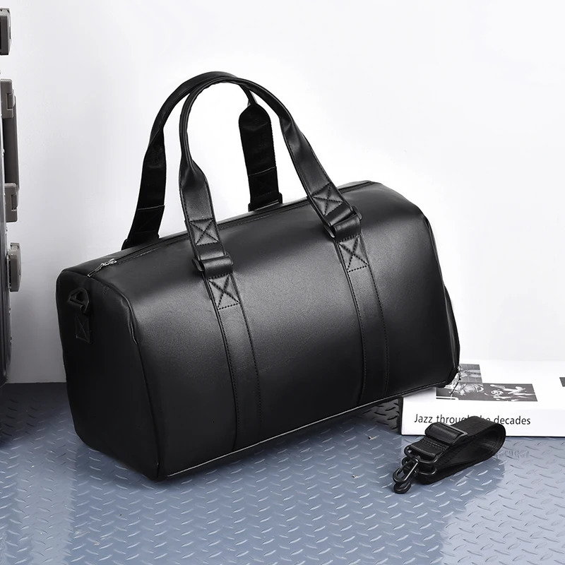 Fashionable Travel Bag Business Large Travel Bag for Men Luggage Bag Fitness Handbag PU Fabric Waterproof Male Shoulder Bags 250530
