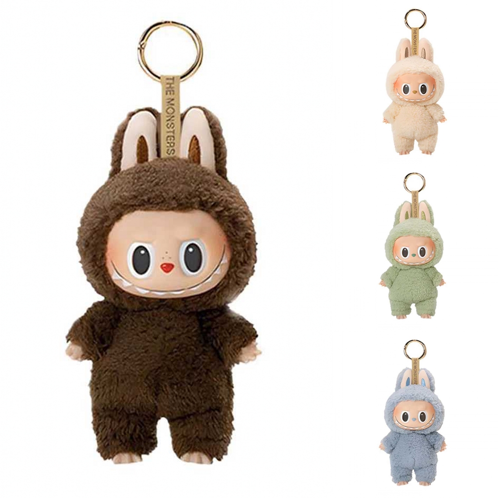 Cartoon figure labubu have a seat keychain monster doll key chains fashion multi colors 2 series bag charms keyring fashion street ph01