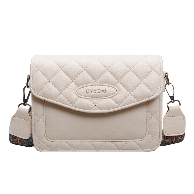 Free Shipping Designer Bag Popular Small Bag For Women 2025 New Style Trendy Diamond Grid Fashion Wide Strap Crossbody Versatile High Looks Single Sho