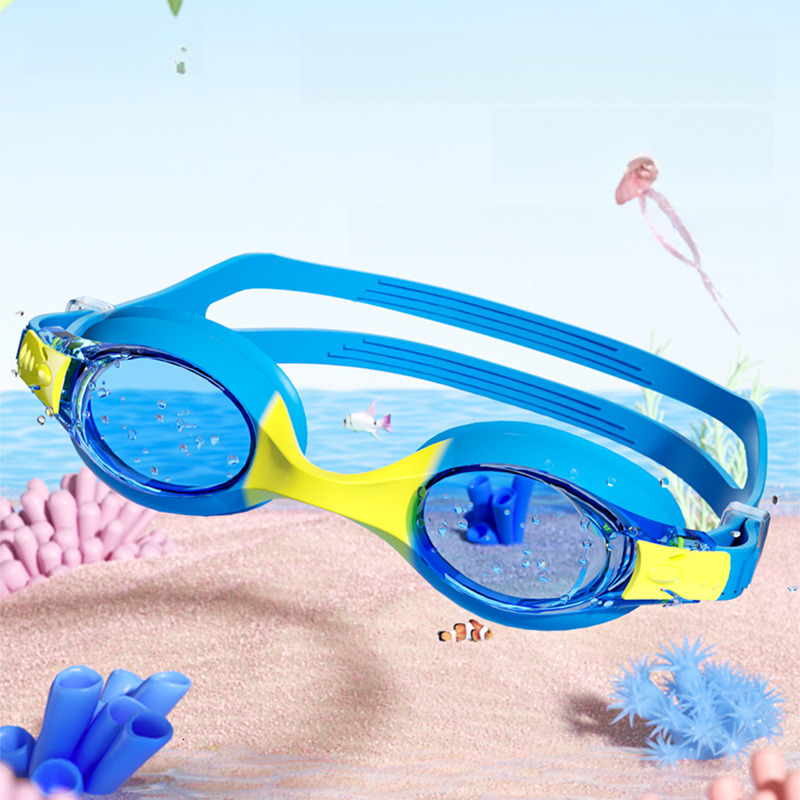 Children's HD Swimming Glasses Anti-Fog Diving Equipment Waterproof Silicone Eye Protection Swim Goggles