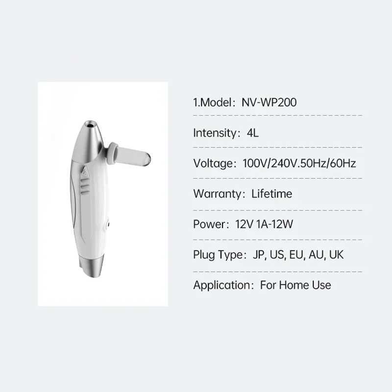 Home Use High Pressure Water Jet Gun Mesotherapy Oxygen Beauty Facial No-Needle Mesogun Injector Machine for Skincare XJ250607