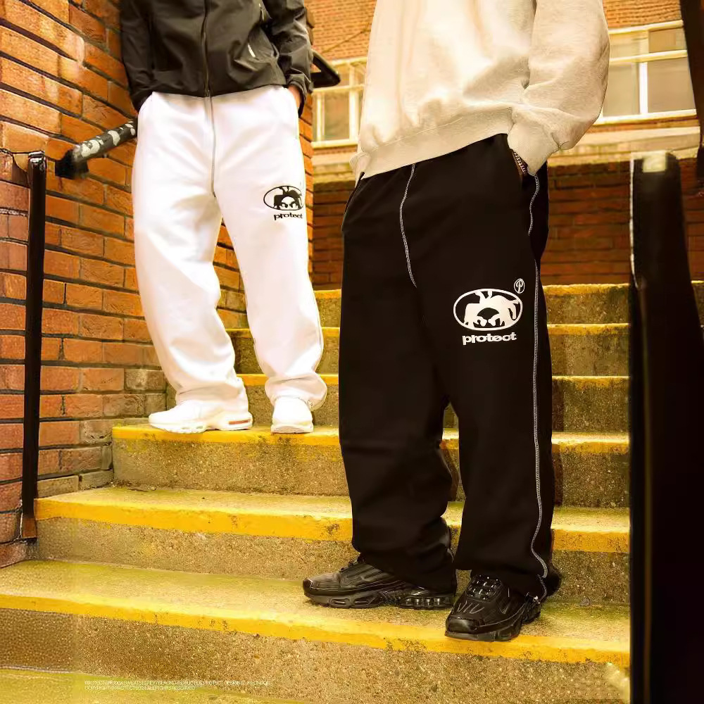 Hot Selling Autumn Winter Street Fashion Casual American Style Printed Simple Unisex Trendy Brand Long Pants 240910
