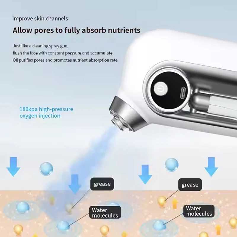Nano Oxygen Injection Facial Moisturizing Steamer Machine Handheld Spray Gun Beauty Spray Mist Mini OxygenXJ250607
