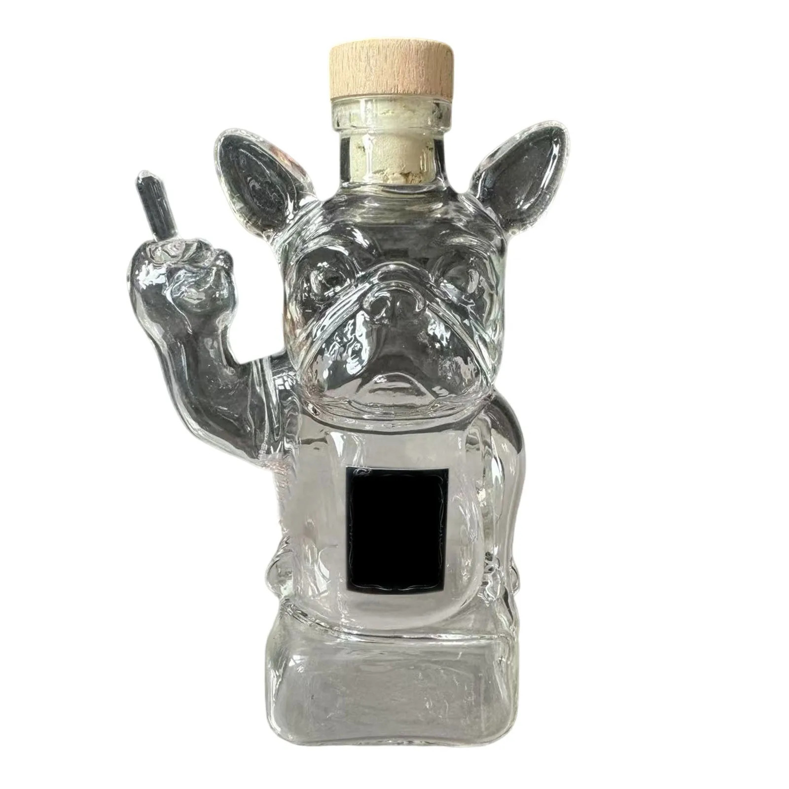 3D Middle Finger French Bulldog Whiskey Decanter Dog Whiskey Wine Glass Bottle For Bar Office Home Decor Party Decor 250605
