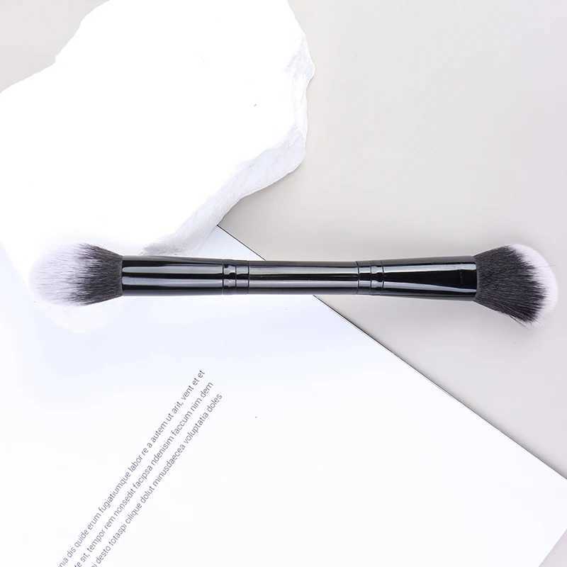 Double Head Makeup Brushes Highlighting Brush Face Contour Brush Soft Hair B Brush Beauty Cosmetic Tools W250605