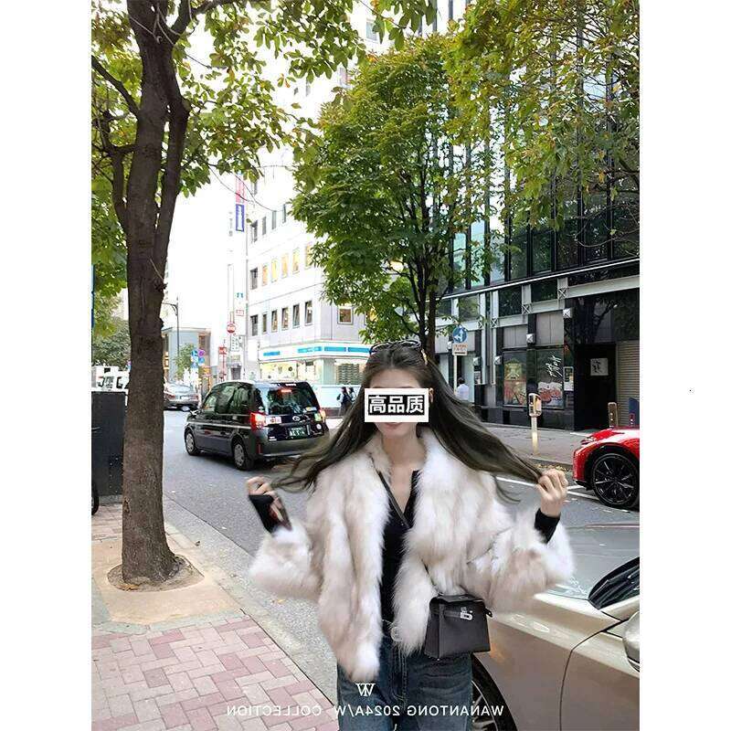 Shirt Rhyme Urchin with The Same Soft Champagne Imitation Fox Environmentally Friendly Winter Women's Fur Coat