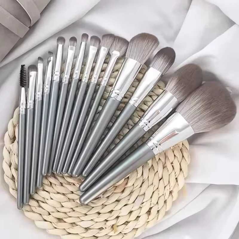 14-pcs Soft Fluffy Makeup Brushes Set Complete Eyeshadow Highlighter Concealer Lip Brushes Blending Beauty Makeup ToolW250605
