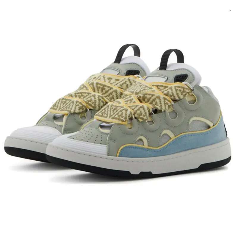 Designer Casual shoes for sneakers mesh woven lace-up mens platform fashion shoe Pink Multi womens leather nappa calfskin men women Trainers size 35-4