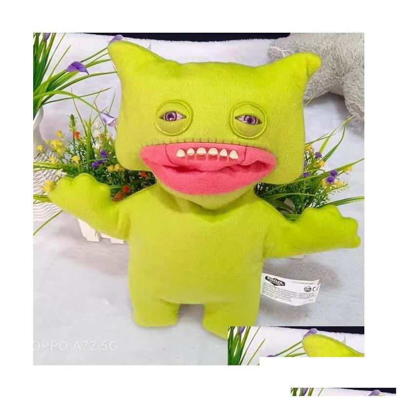 Clothing Accessories For Plush Stuff Fler Funny Ugly Monster Figure Stuffed Toys Toothed Bigtooth Ornament Christmas Gift Kids T Dhmxq