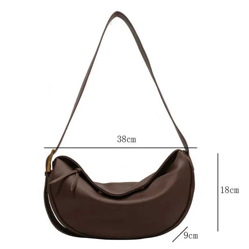 Crossbody Bags for Women Large Capacity Luxury Handbags Solid Soft Shoulder Bags Female Casual Travel Hobos Bag Vintage Sac New XJ250605