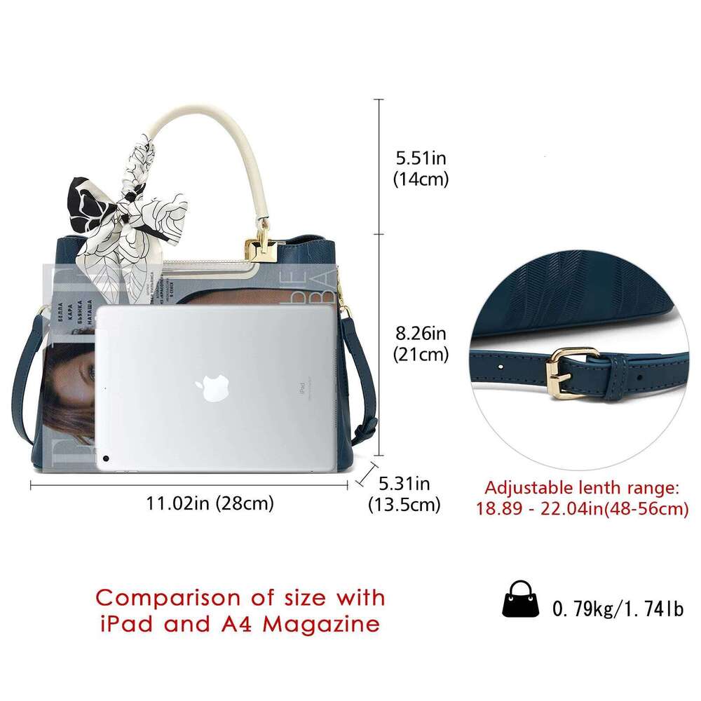 Women's Bags Designer LAORENTOU Elegant Women Tote Handbag Fashion Large Shoulder Cowhide Design Lady Crossbody Bag Purse Gift For Wife,Mom