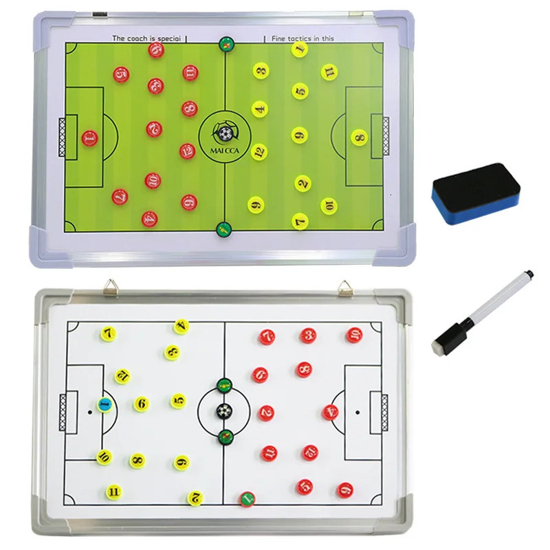 Football Tactic Board Soccer Training Match Coaching Clipboard Aluminum Alloy Wear-resistant Portable Football Tactical Board 250605
