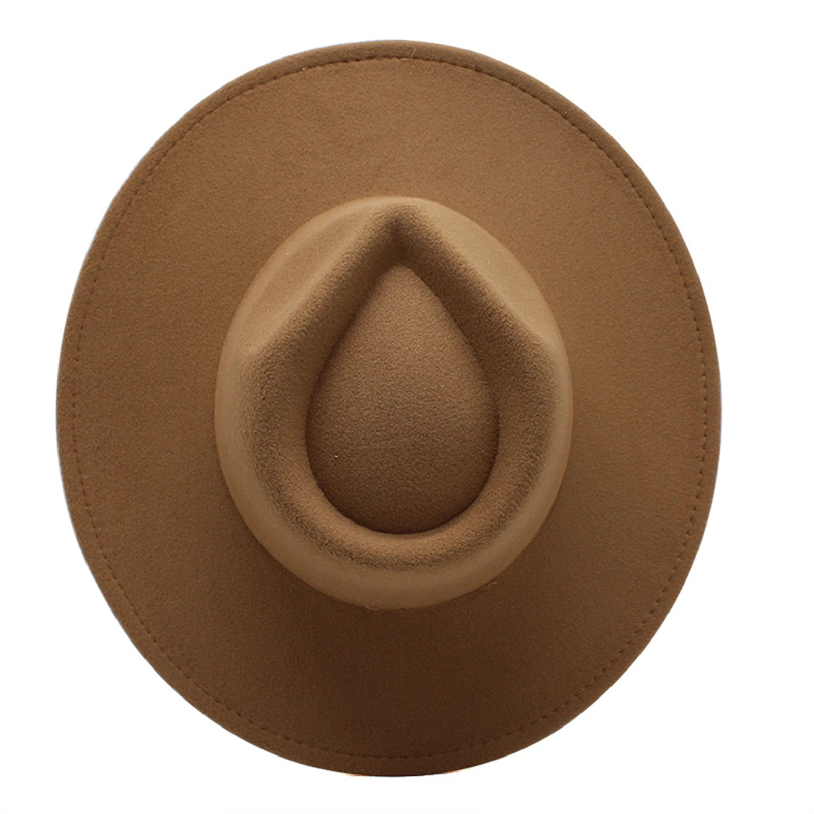 Womens Felt Hat Fedoras Big Brim Hats for Women British Style Vintage Church Hats Lady Flat Brim White Jazz Cap 250605