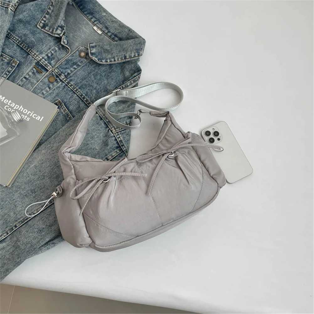 Bow Purse Casual Crossbody Bag Lightweight Stylish Shoulder Bag Crescent Bag for Women XJ250605