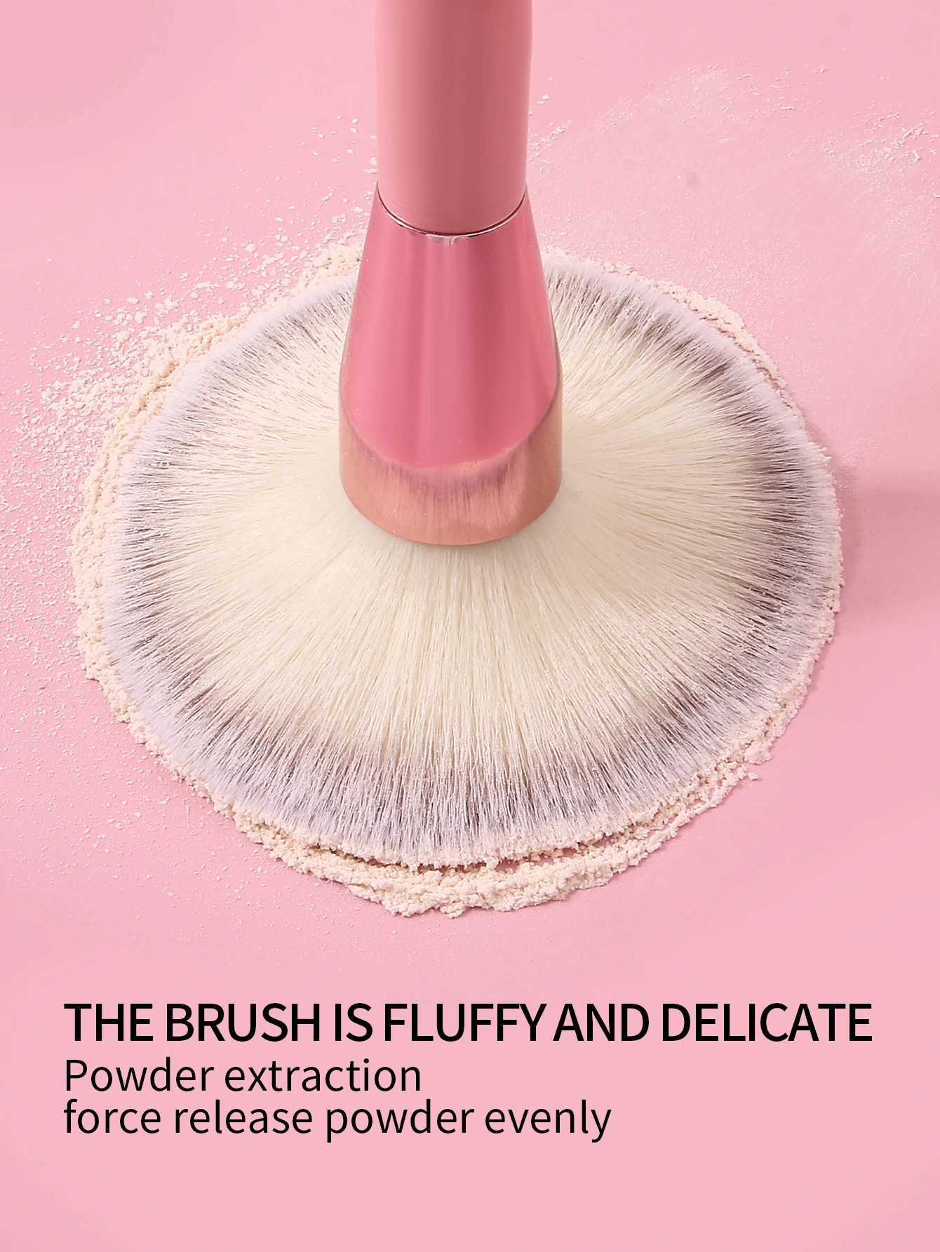 1Pcs Big Size Makeup Brushes Foundation Powder Face B Brush Soft Face Brush Large Cosmetics Soft Foundation Makeup Tools W250605