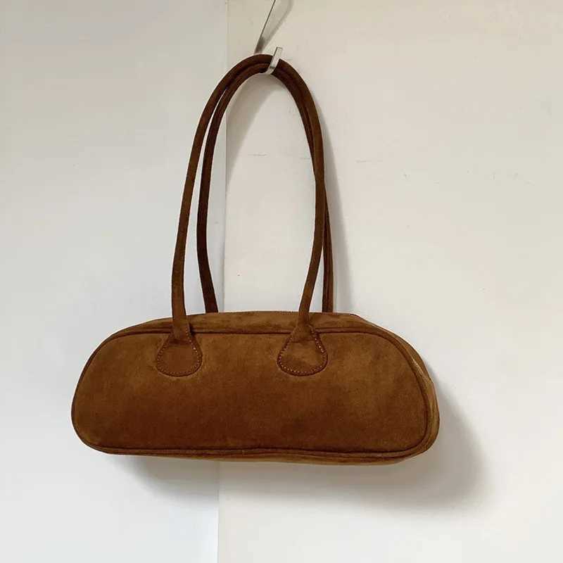 Simple Suede Stick Bag For Women Reliable And Versatile Armpit Bag Womens Autumn And Winter New Shoulder Bag handbag XJ250605