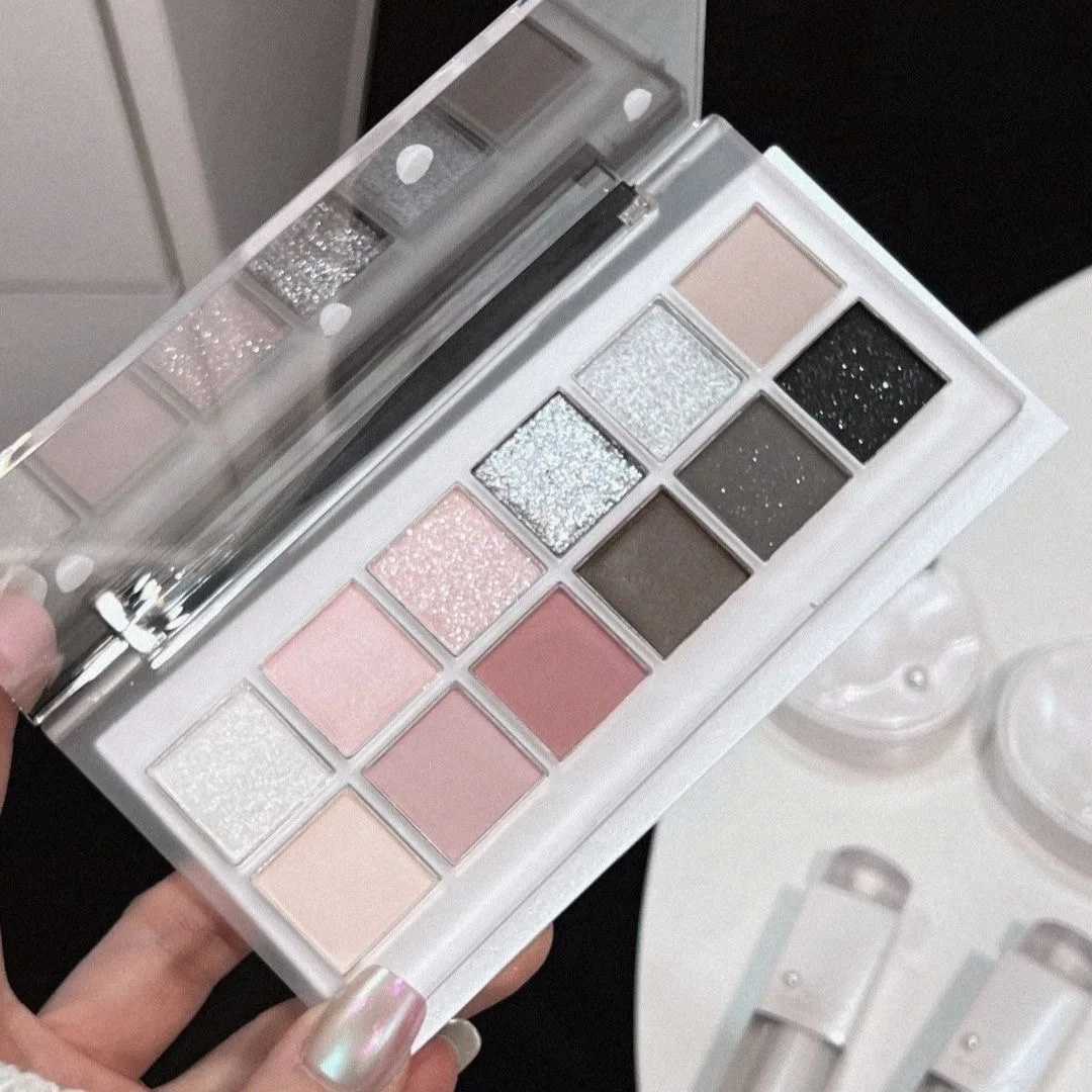 Joocyee 2 Colors Eyeshadow Palette Soft Pink Eye Makeup Matte Shimmer Finish Eye Shadows Vegan Cruelty-free W250605