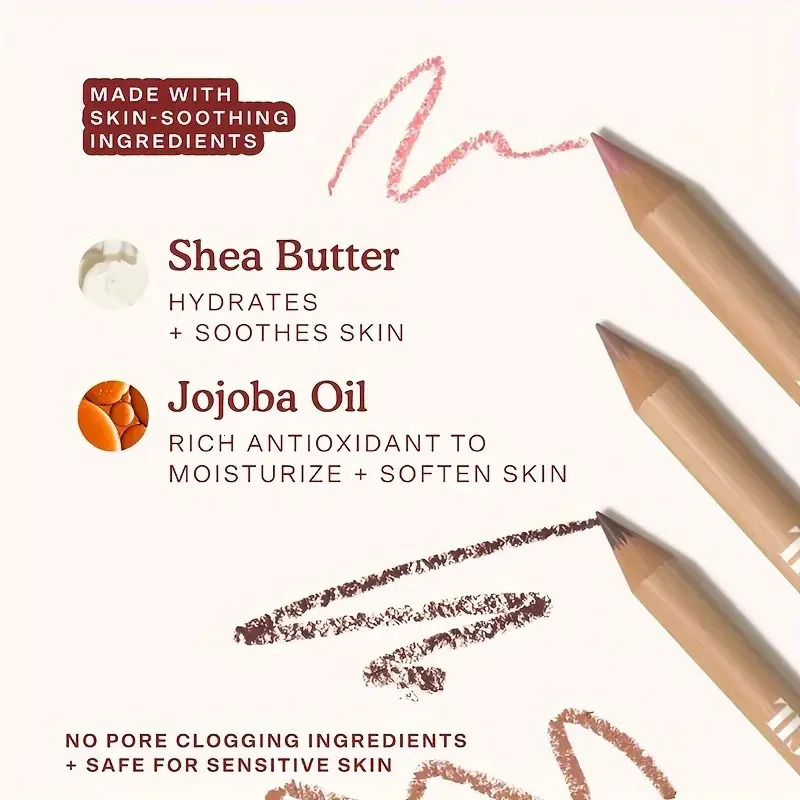 18 Color Face Secret Artist Shape Sculpt Lip Liner Pencil Weightless Precise Liner with Super Soft Blendable Texture Matte Soft 250605