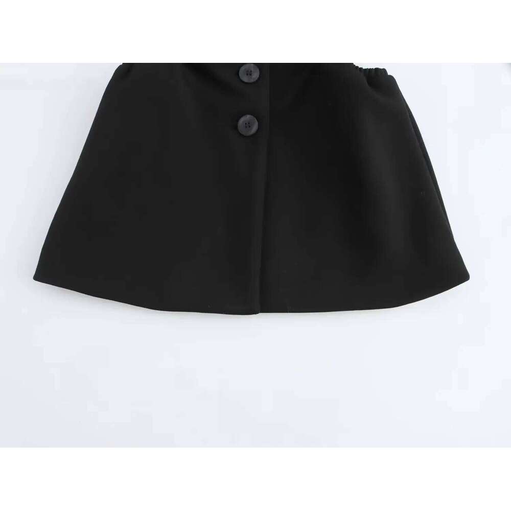 Coats Designer Women Woman Clothing New Style, Niche Design, Hollowed Out Waist Exposed Long Sleeved Black Suit, Dress Designer