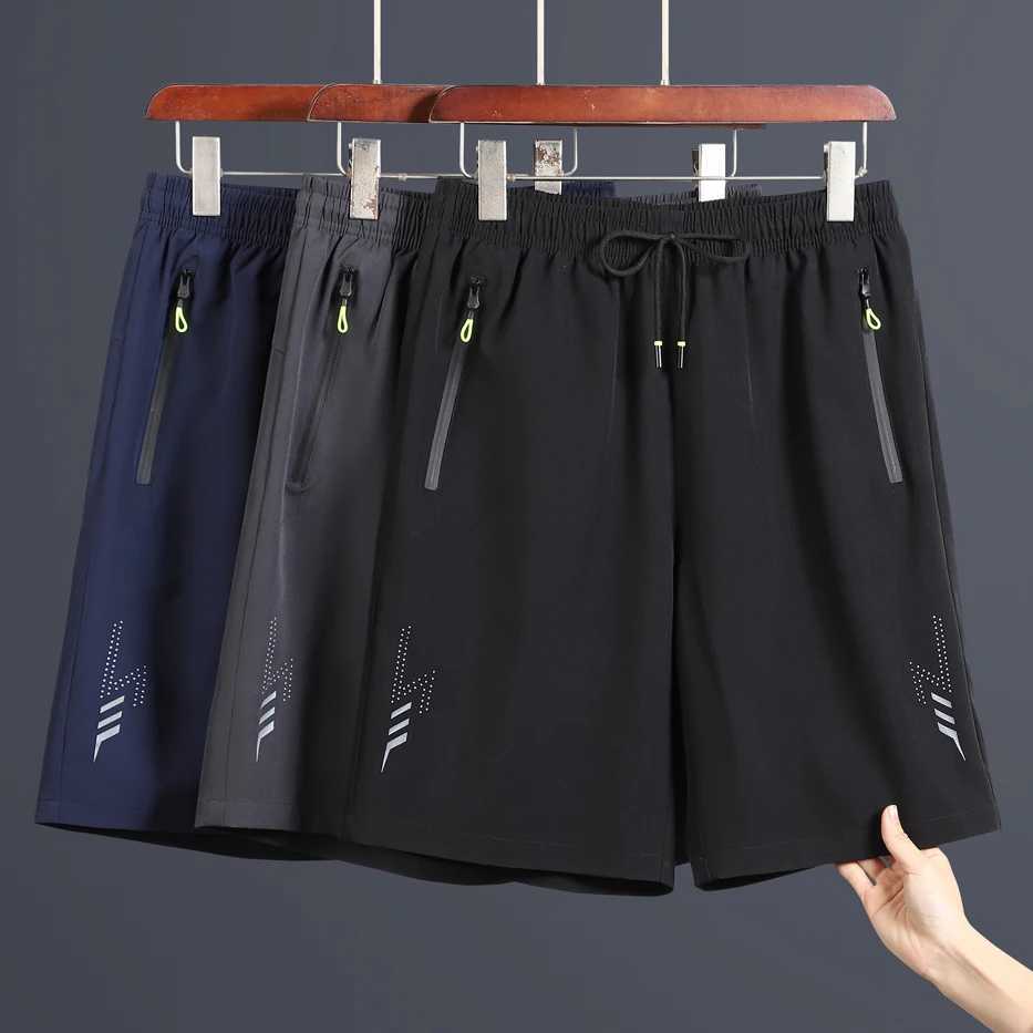 New For 2025 Summer MenS Beach Quick Dry Running Sports Board Black Shorts Casual Oversize 8XL 7XL Pants Trousers XJ250605