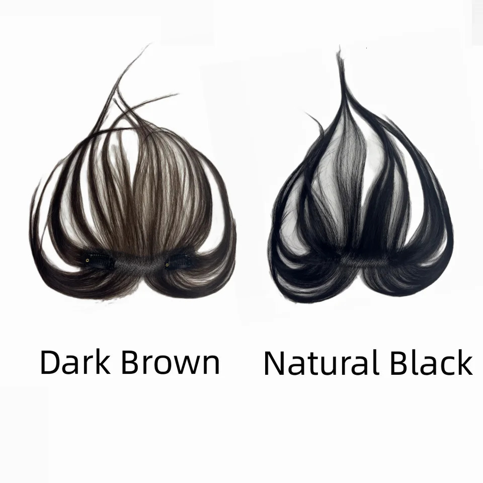 Clip In Baby Hair Air Bang Natural Human Hair Side Bangs Invisible Edge Replacement Fringe Forehead Hairline For Women 250529