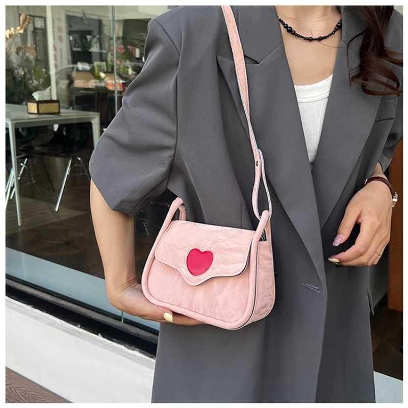 Womens bag new pillow bag woven flower denim handbag niche European and American style shoulder bag trendy womens bags XJ250605