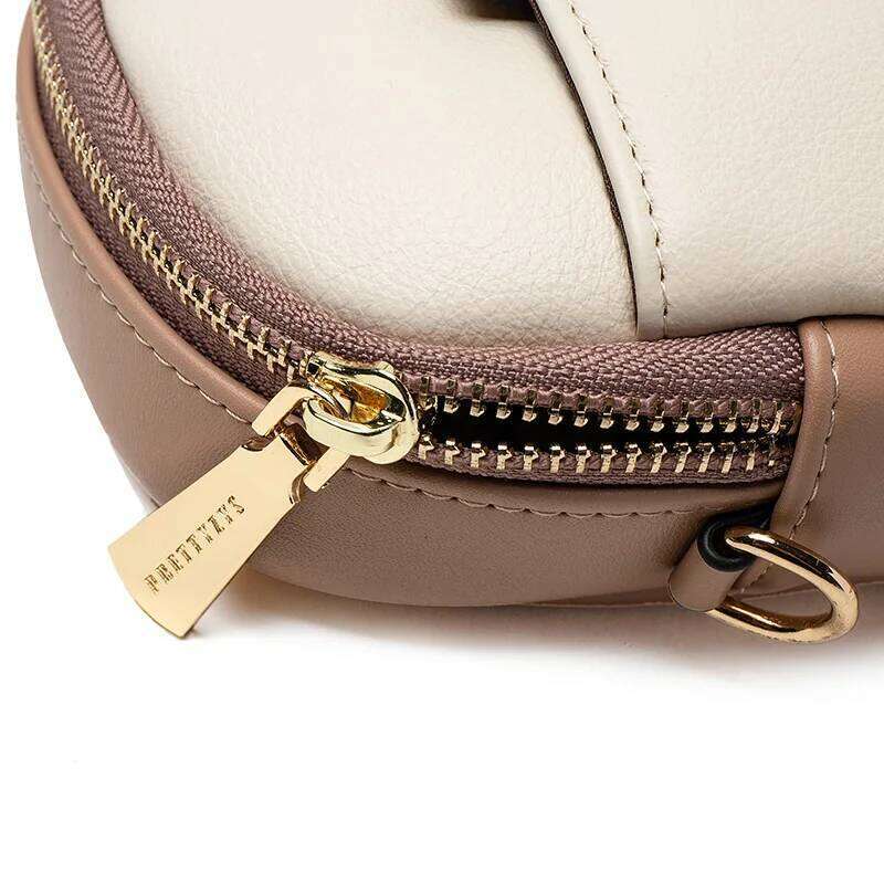 Spring summer new mobile phone bag female Japanese and South Korean PU soft small fresh high-grade fashion zipper large