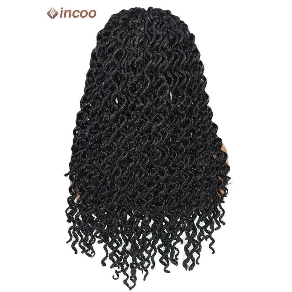 22" Curly Locs Synthetic Dreadlock Cheap On Clearance Sale Box Braids Hair Wig Full Lace Braided Wigs For Black Women