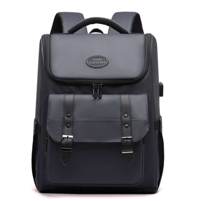 New Casual Laptop with USB, Men's Business Travel Large Capacity Backpack, Student School Bag