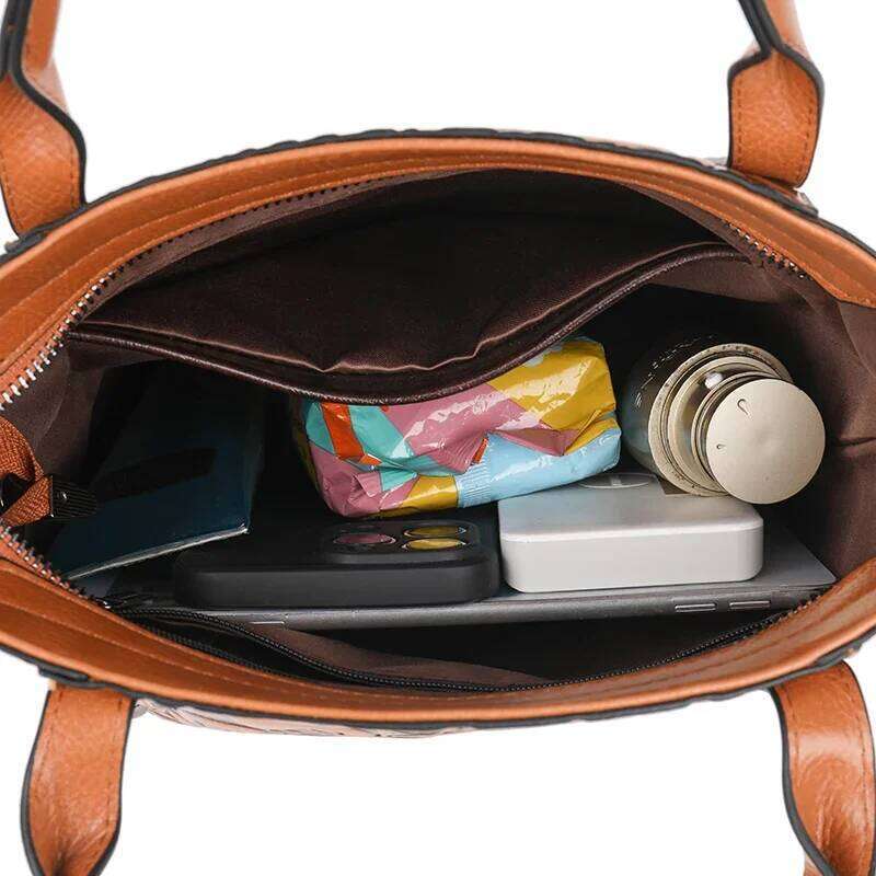 Designer Handbag Women Retro Crossbody Classic Bucket Shoulder Bag 3D Emed Printed Small Pocket Brands Sac