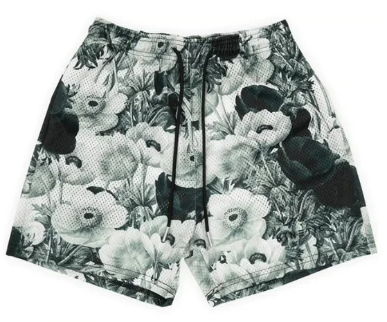 25Summer Mens Short Pants Rose n Casual Shorts Street Hip Hop Fitness Polyester Fast Dry Breathable y 250604