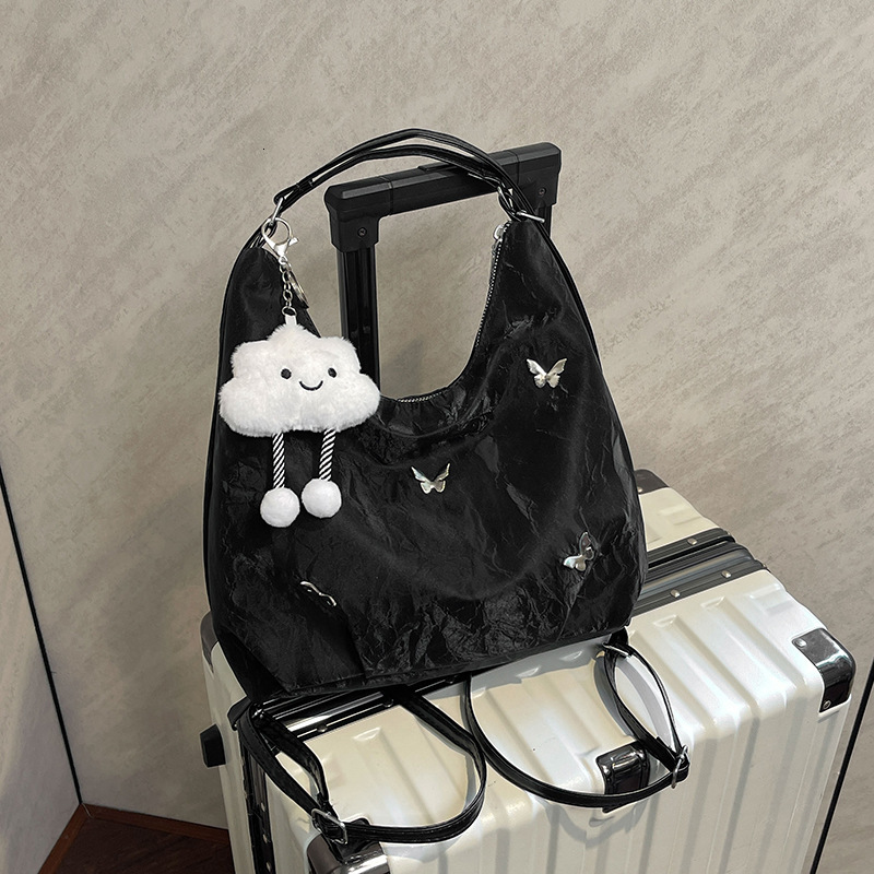 designer Niche Design Commuter Aesthetic Casual Large Capacity Bag for Women 2025 New Design Sense Double Shoulder Single Shoulder Backpack