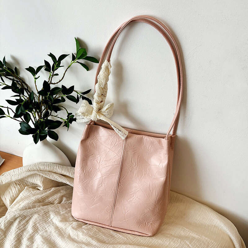 Casual Simple Bowknot Versatile Personality Small Square for Women New High-Quality Texture Commuter Elegant Shoulder Bag